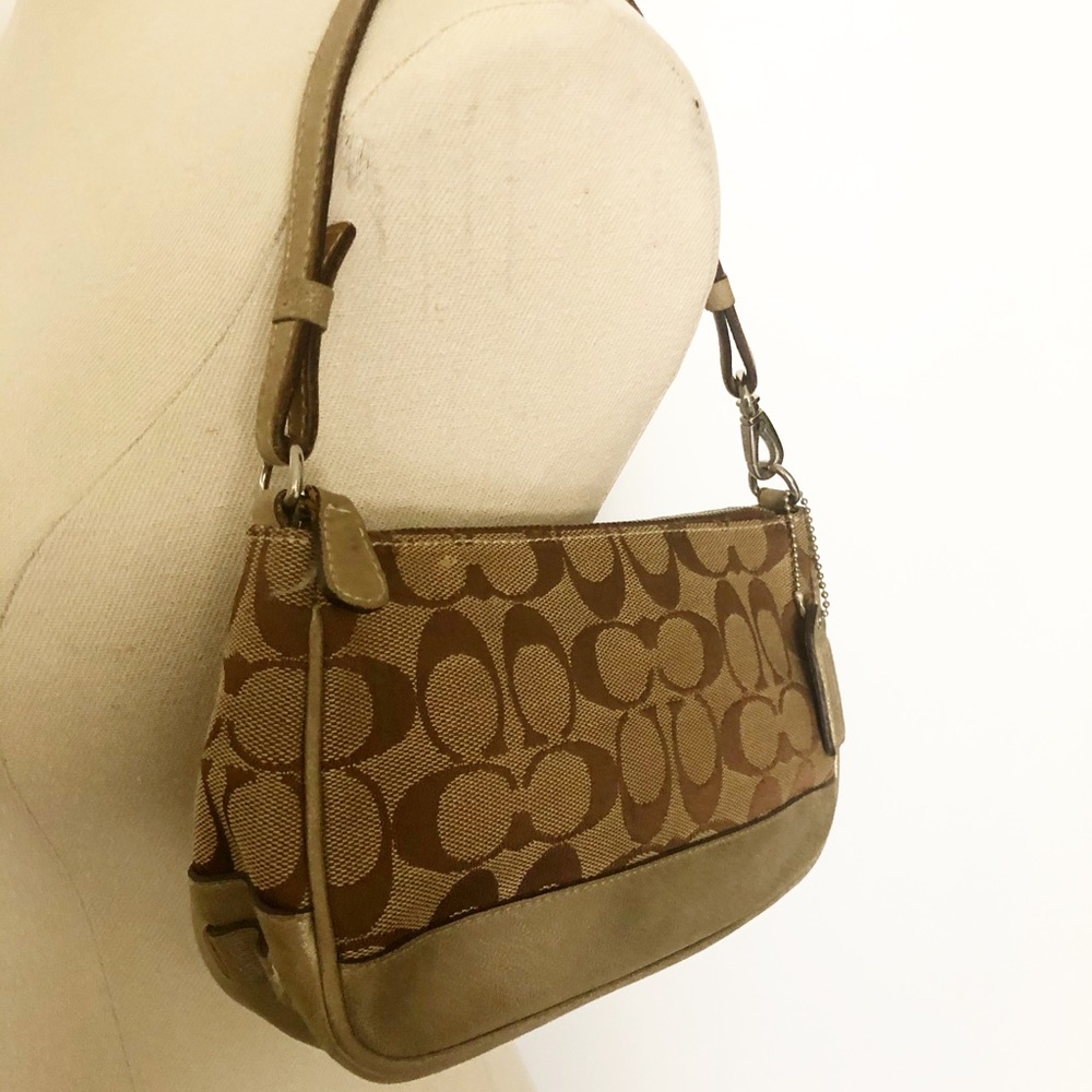 COACH monogram pochette purse